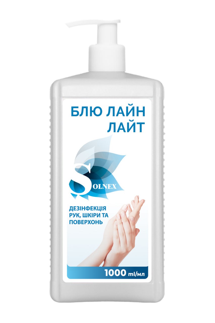 Антисептик спиртовий "БЛЮ ЛАЙН ЛАЙТ", флакон, 1000 мл з дозатором